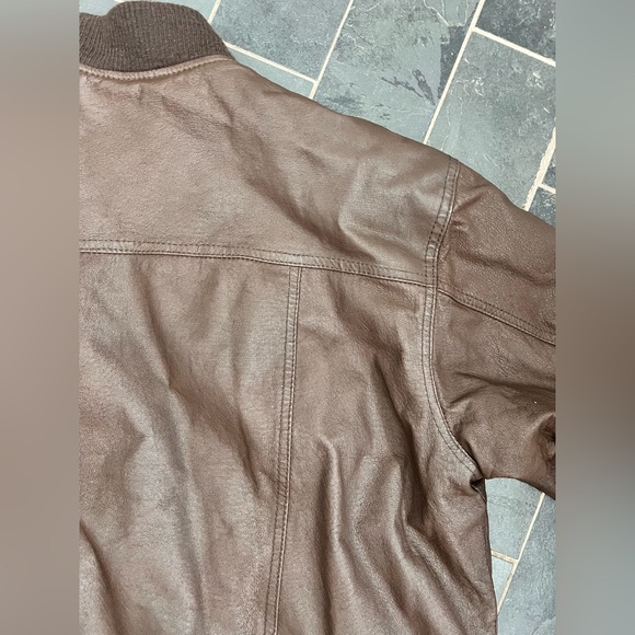 Vintage urban cowboy brown leather bomber - Picture 13 of 16